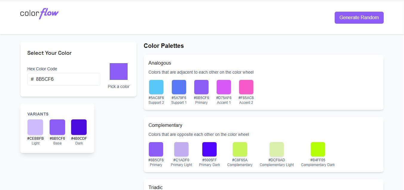 Colorflow product screenshot