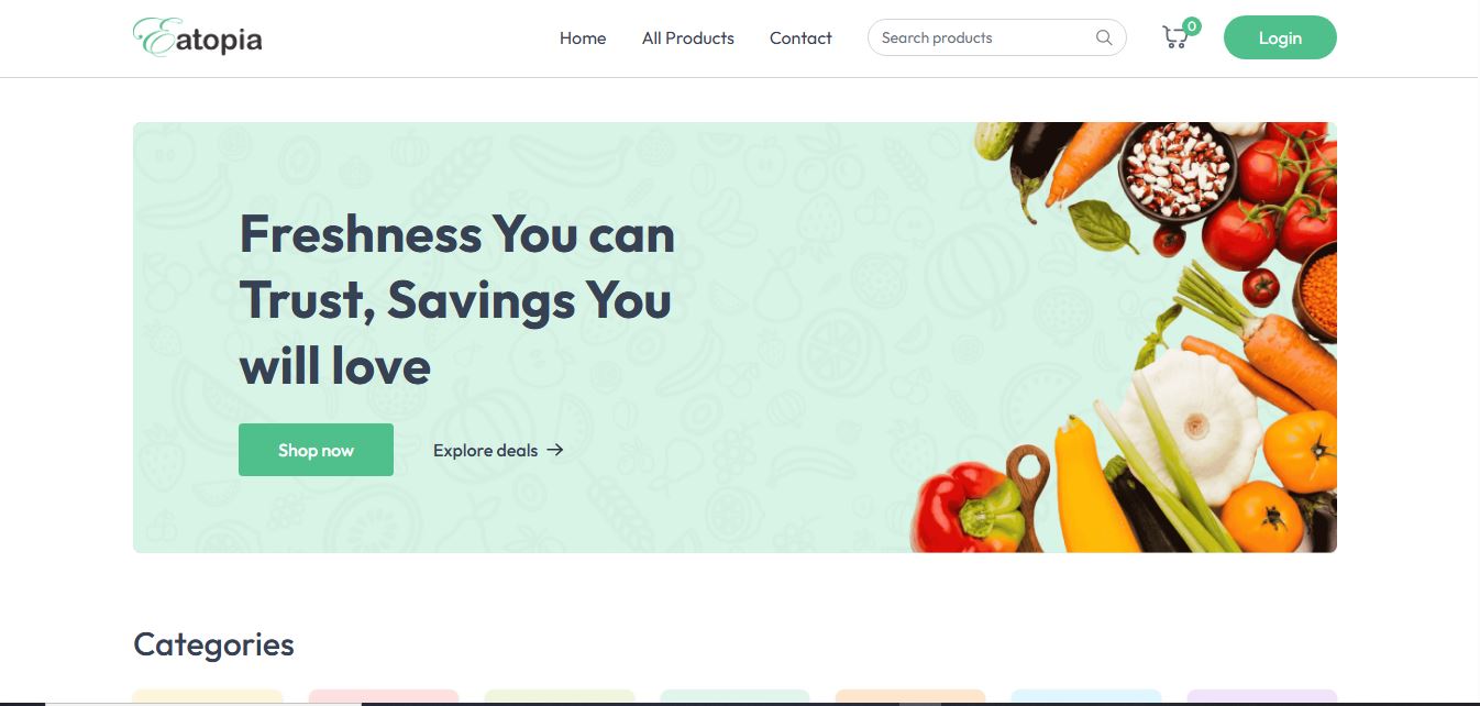 Eatopia product screenshot